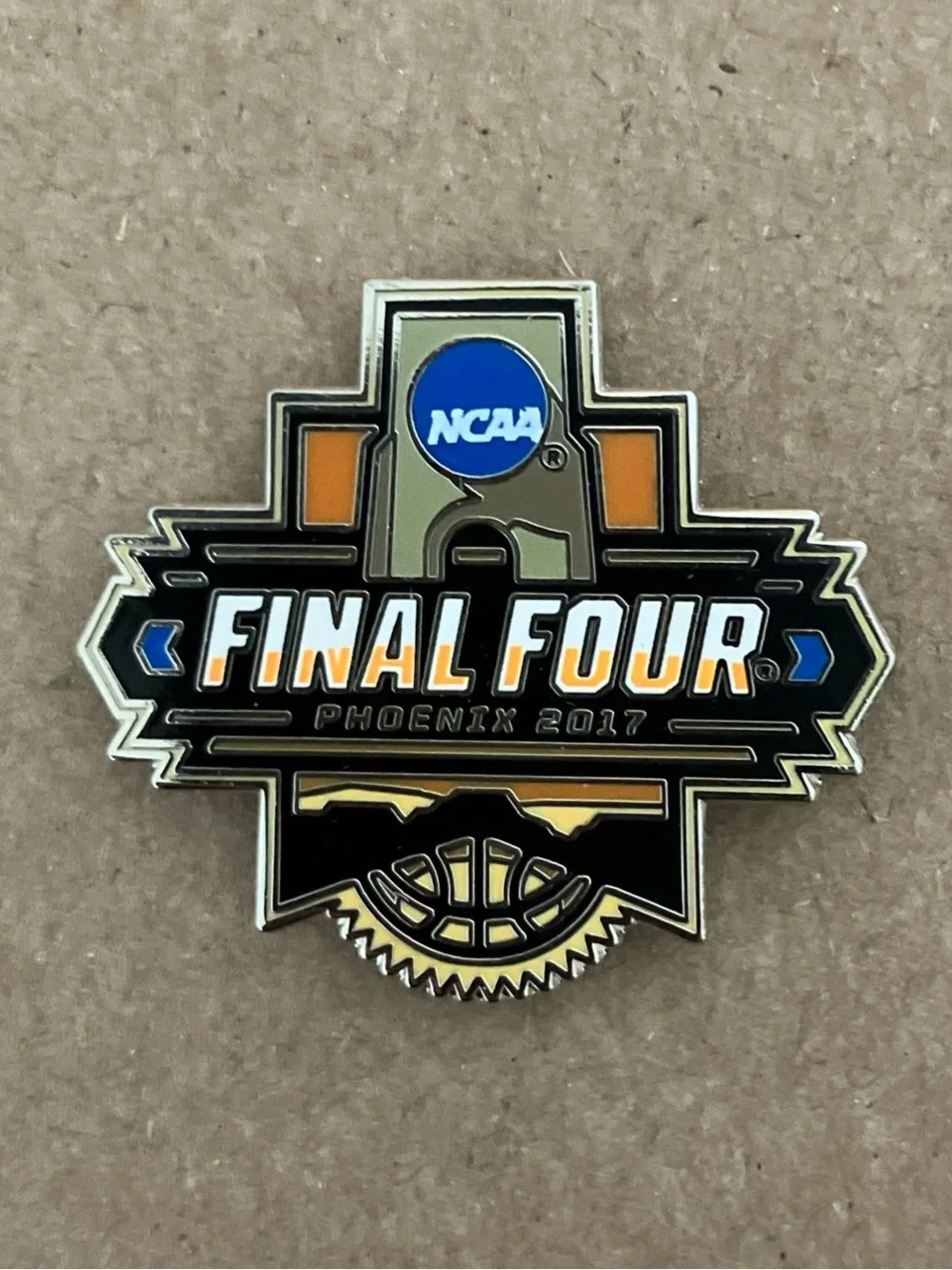 2017 NCAA Final Four Tournament Phoenix, AZ Enamel MAGNET Pin Hat Lapel
